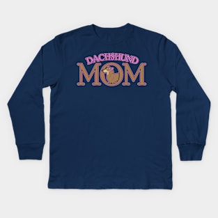 Dachshund Mom Tshirt Kids Long Sleeve T-Shirt